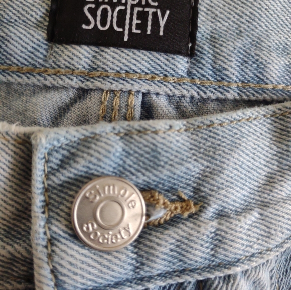 Simple Society Women's Vintage Light Wash Highrise Bootcut Jeans Size 3 - Picture 10 of 13